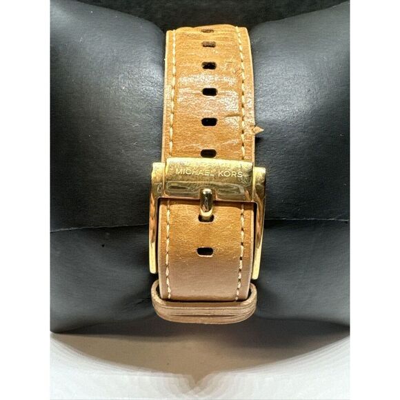 Michael Kors Parker MK5633 Women\'s Tan Leather Strap Analog Dial Watch JNA208 main image 8